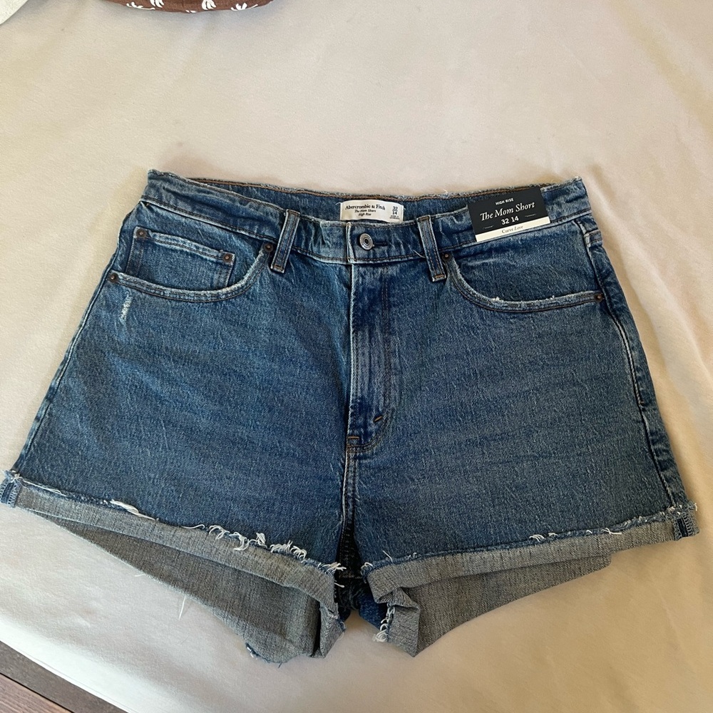 Abercrombie & Fitch Blue Jean Shorts